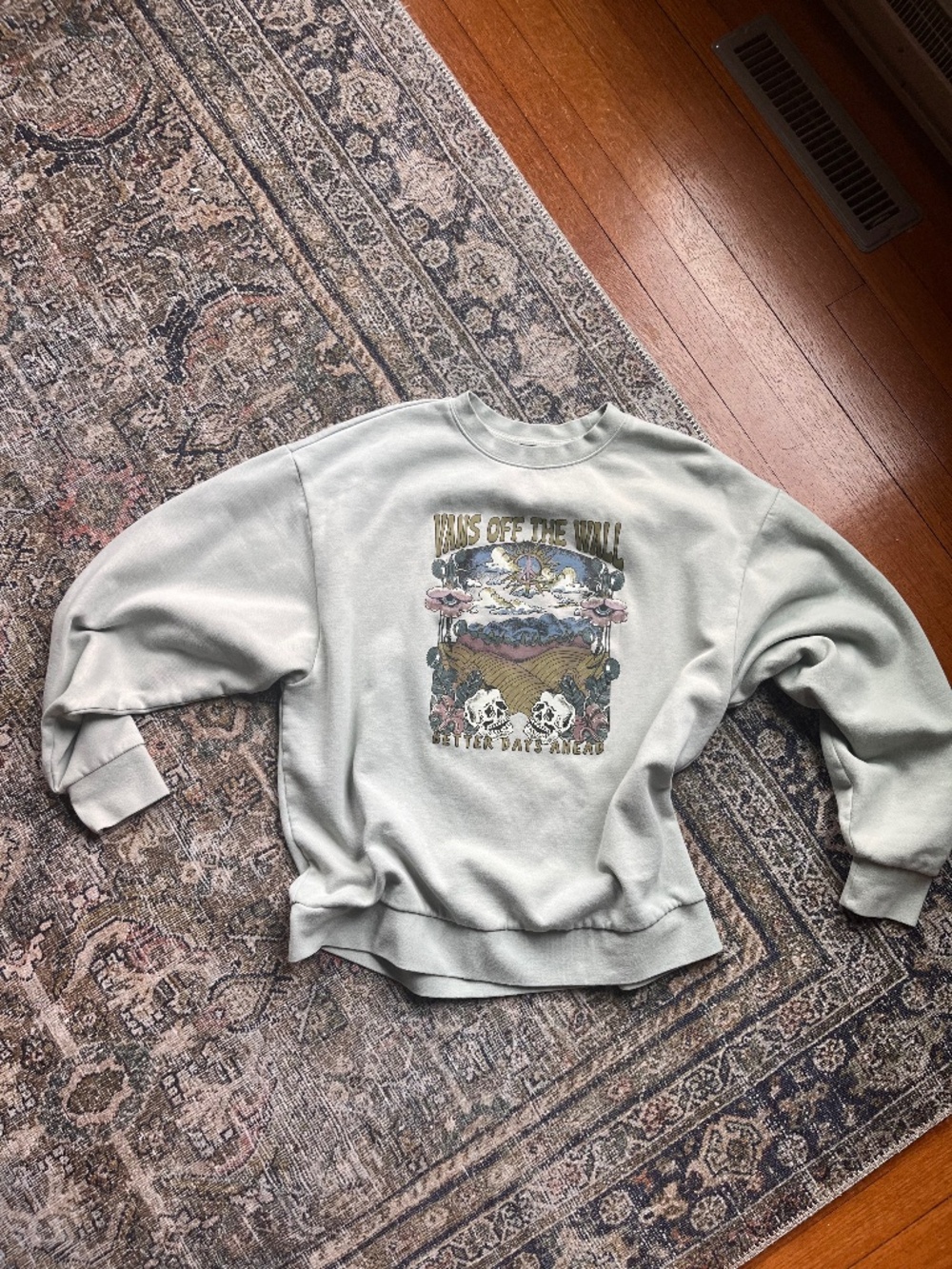 NWOT sage Vans sweatshirt